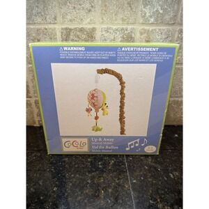 Cocalo "Up & Away" Baby Pink Elephant Hot Air Balloon Nursery Mobile Infant Crib